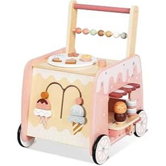 wooden playset with ice cream