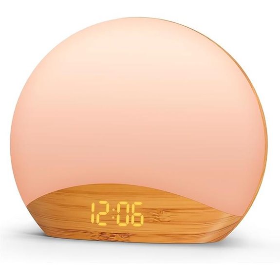 REACHER Wooden Sunrise Alarm Clock with Sleep Sounds