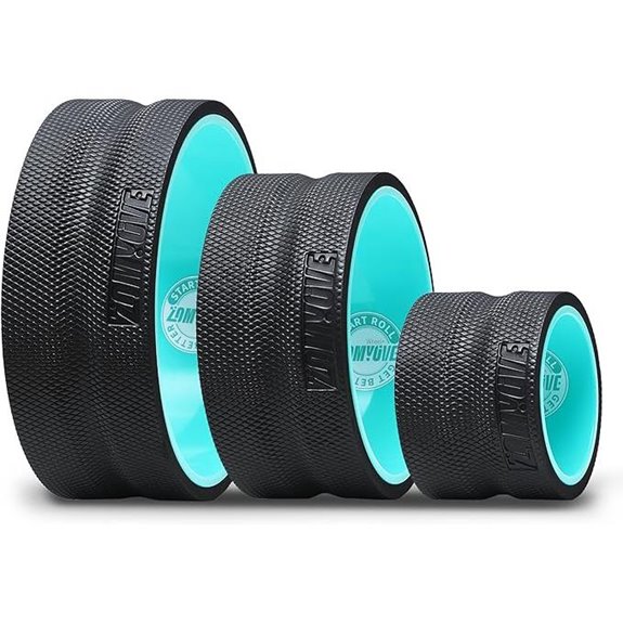 3 Pack Yoga Back Roller for Pain Relief & Stretching