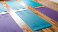 yoga mats with alignment lines