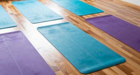 yoga mats with alignment lines