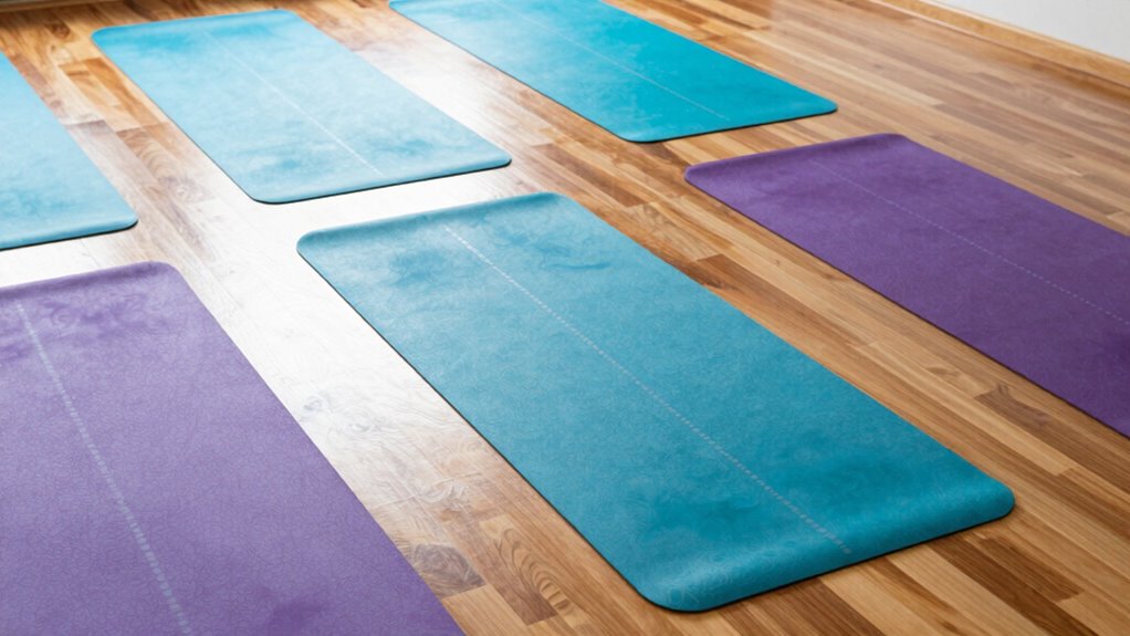 yoga mats with alignment lines