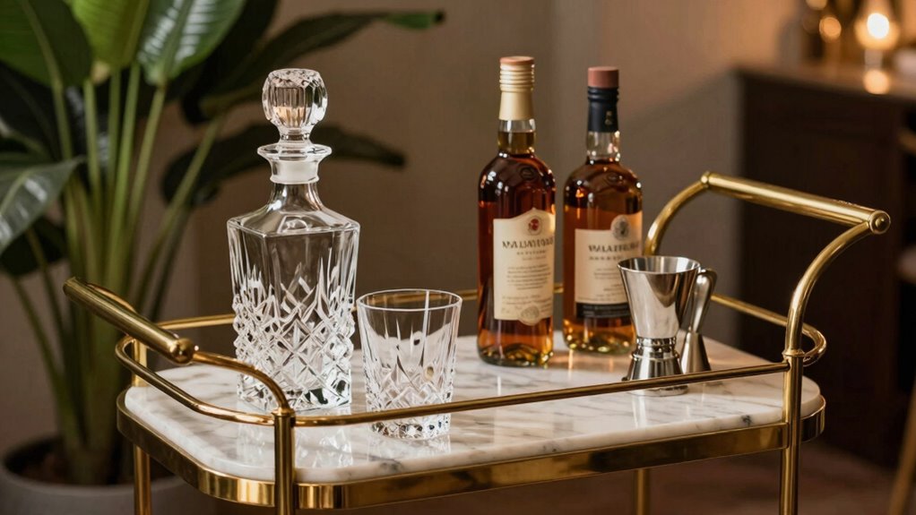 bar carts symbolize effortless entertaining