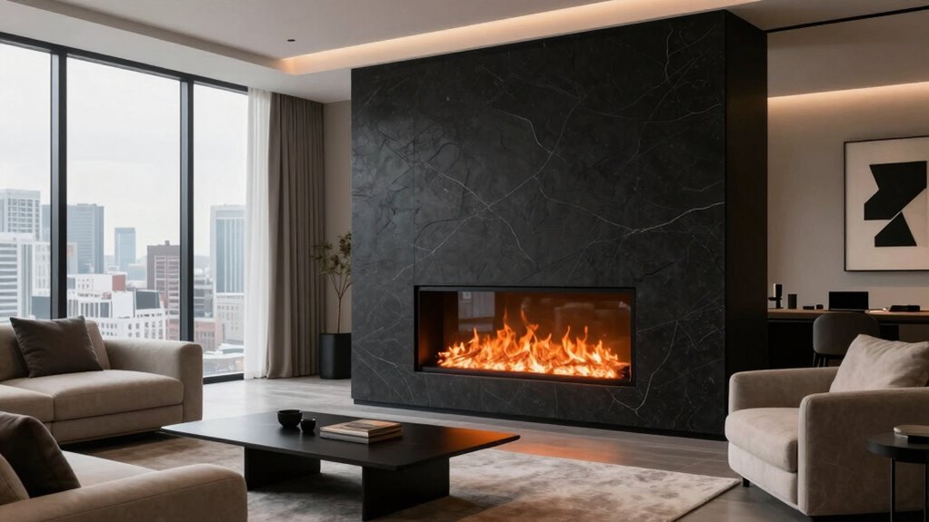 eco friendly customizable fireplace features