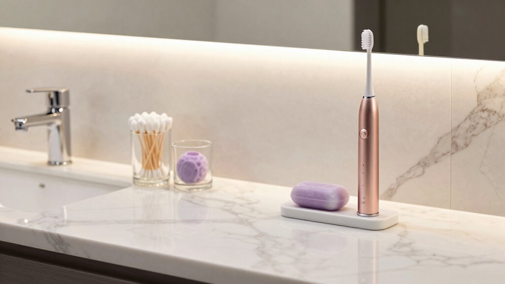 electric toothbrushes in luxury bathrooms