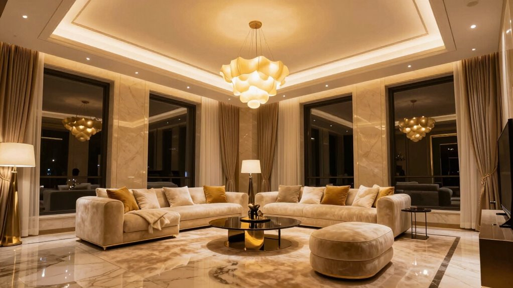 luxurious sophisticated lighting ambiance