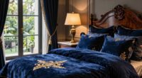 luxurious spacious bedroom details