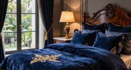 luxurious spacious bedroom details