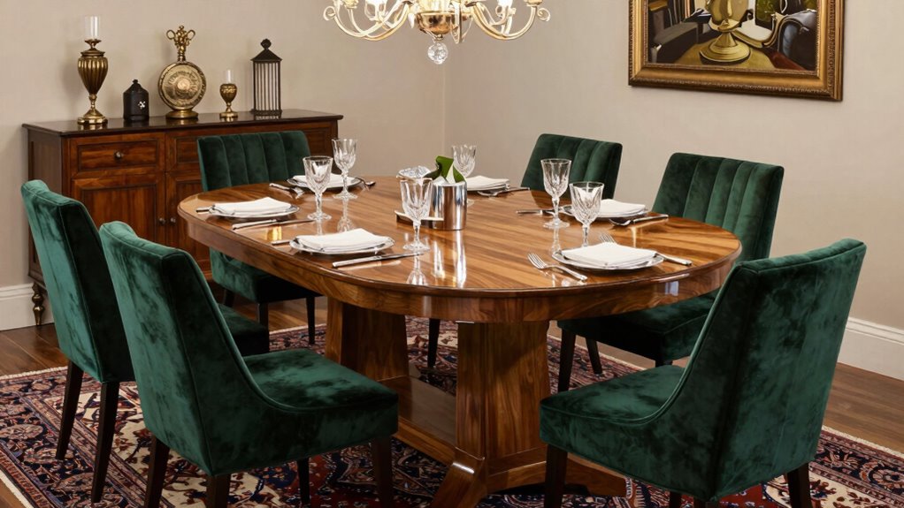 luxury dining room centerpiece