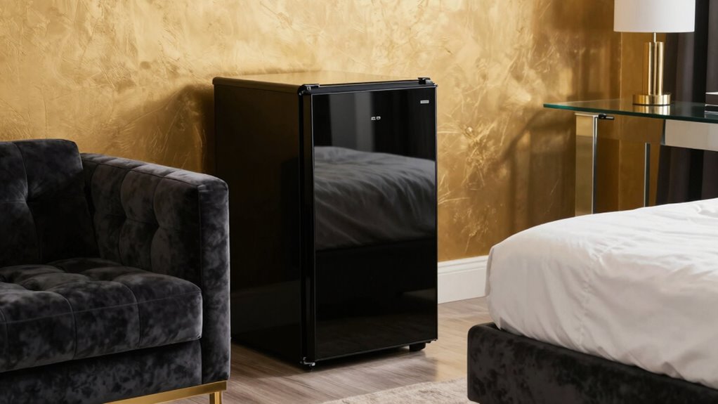 mini fridges in luxury spaces