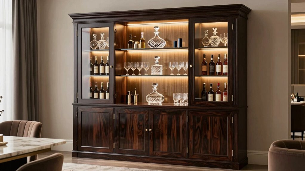 organized stylish entertainment space