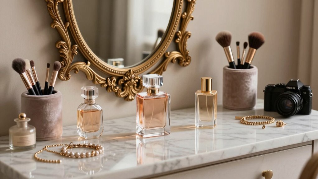 stylish organized vanity sanctuary
