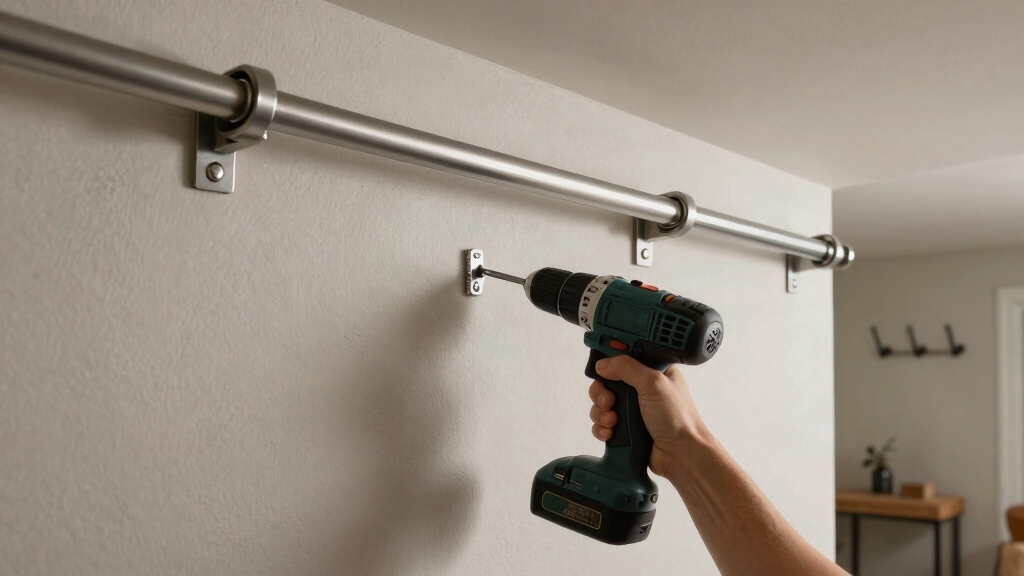 I’m Putting a Curtain Rod on My Entryway Wall (It’s a Smart Storage Trick!)