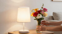 Skip Vases — This Stunning DIY Floral Arrangement Uses a Lamp