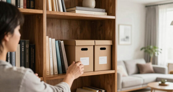 The $0 Storage-Doubling Trick to Try on Your Bookshelf