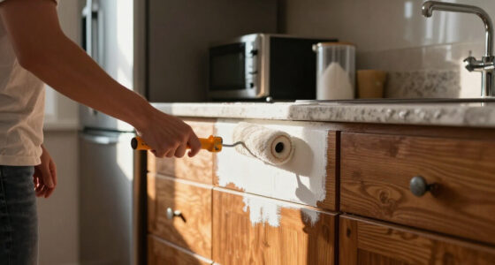 Early 2000S Brown Kitchen Cabinets Look Unrecognizable After A DIY Redo