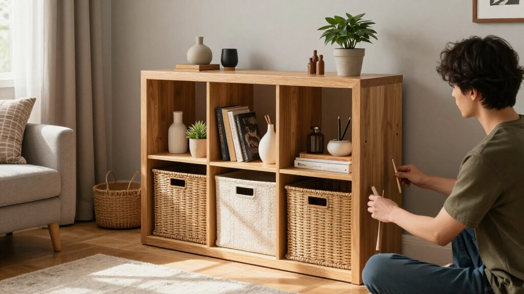 I Created A Pretty IKEA BILLY Hack That Seriously Cuts Clutter