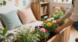 This Nursery’s Floral Bed Nook Is What Cozy, Whimsical Dreams Are Made Of