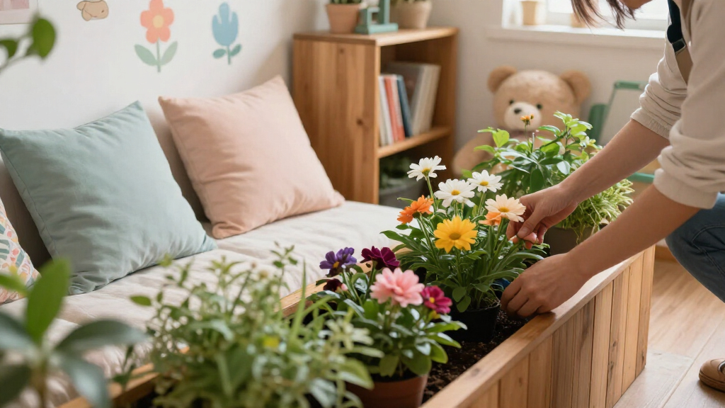 This Nursery’s Floral Bed Nook Is What Cozy, Whimsical Dreams Are Made Of