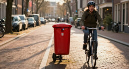 Amsterdam Plaatst Prullenbak Midden Op Fietspad: 'Een Giller' - NOS