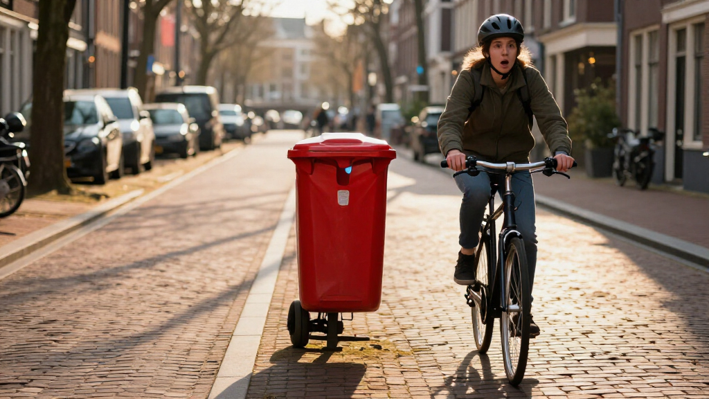 Amsterdam Plaatst Prullenbak Midden Op Fietspad: 'Een Giller' - NOS