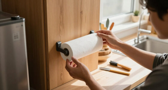 I’ll Never Put My Paper Towel Holder On The Counter Again After Seeing This Hack