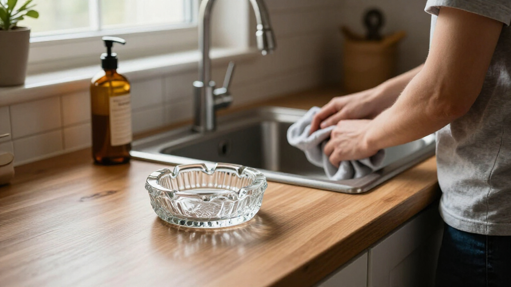 I’m Putting A Vintage Glass Ashtray By My Kitchen Sink (It’s So Pretty!)
