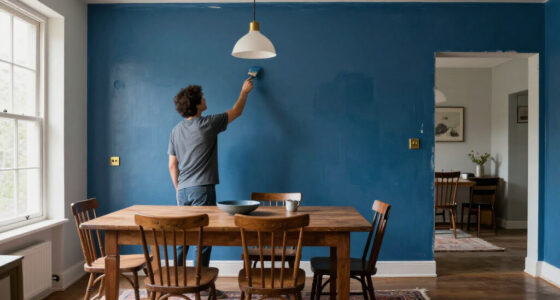 They Drenched A Dining Room In Deep Blue — Now It’s Moody And Vintage
