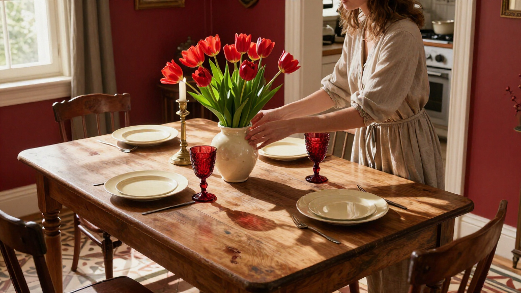 This Dining Room Feels Like A Painting Thanks To A Vintage-Inspired Redo