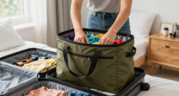 This Quince Expandable Tote Holds Everything My Suitcase Can’t On Flights