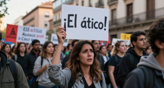 Thousands Protest In Madrid Against Maricarmen's Eviction