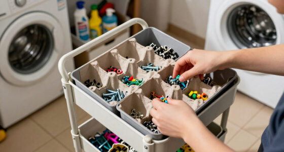 Ditch Bins: The Smarter Way To Organize A Storage Cart Using Empty Egg Cartons
