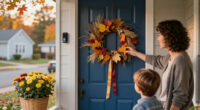 Not Pumpkins Or Blowups: A Charming Way To Decorate Your Front Door For Fall