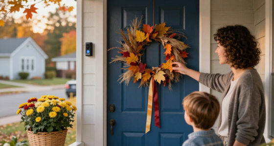 Not Pumpkins Or Blowups: A Charming Way To Decorate Your Front Door For Fall