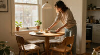 The Small-Space Round Dining Set That Made My Tiny NYC Apartment Feel 10X Cozier