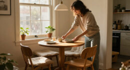 The Small-Space Round Dining Set That Made My Tiny NYC Apartment Feel 10X Cozier