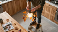 Transform Ordinary Pendant Lights Into Magical Fall Lanterns With An Impressive DIY